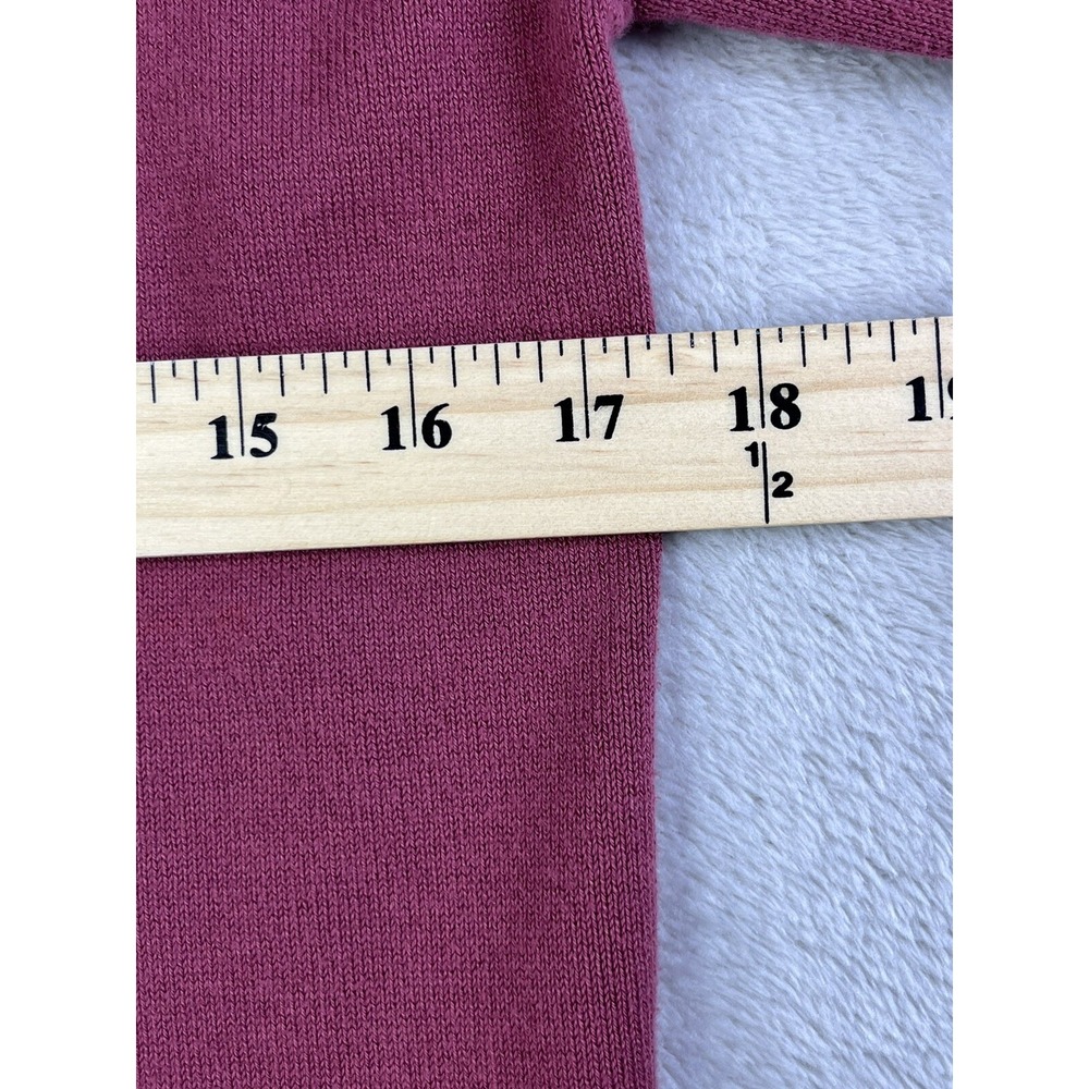 VTG Eddie Bauer‎ Womens S Cardigan Snap Front Embroidered Mauve Rose - Picture 8 of 10